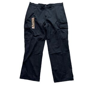 Genuine Dickies NEW Men's Black Relaxed Fit Straight Leg Cargo Pants 38X30